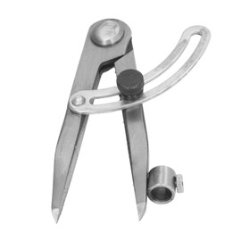 FTVOGUE Locking Wing Divider, Versatile Metal Scriber Carbon Steel Professional Adjustable Width Easy to Use for Metalworking