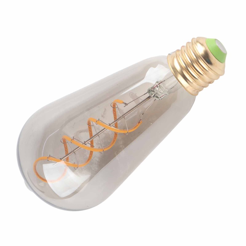 ST64 Light Bulb Vintage Dimmable 360lm Warm Light LED Filament