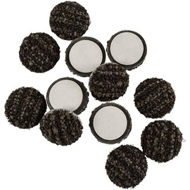 Super Sliders 1.5 Inch Round Felt Self-Stick Furniture Sliders for Hardwood Floors and Surfaces, Outdoor Living Spaces, (12 Pack, Gray)
