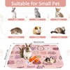 2PCS Guinea Pig Cage Liner, Reusable Pee Pads Mat for
