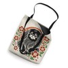 Pekingese Dog Retro Japanese Cherry Blossoms Cute Floral Tote Bag