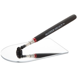 Mayhew Tools 17765 TeleMirror Telescoping Acrylic Mirror, 4" x 6", Black