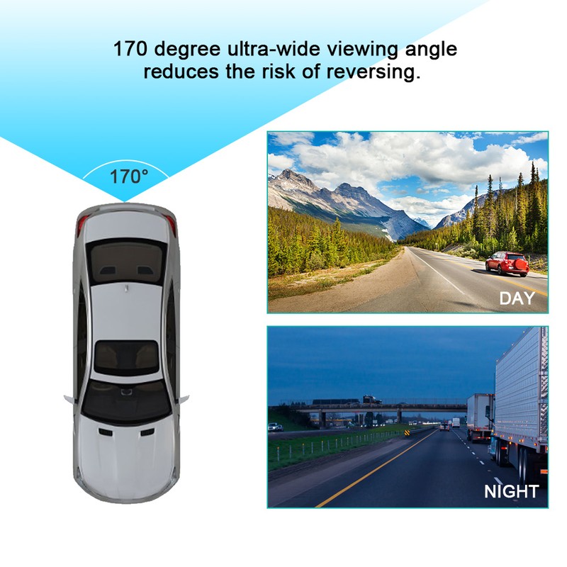 170 Degree Reverse Camera IP67 Waterproof Backup Cam Fits for