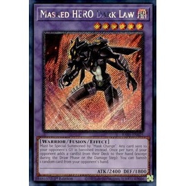 Masked Hero Dark Law (Platinum Secret Rare) - RA01-EN025 - Platinum Secret Rare - 1st Edition