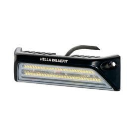 HELLA 357098001 ValueFit SM2000 Exterior Scene Light, 12V/24V Worklight, Powder Coated Black Aluminium Housing, waterproof and dustproof IP6K7 for RVs, Campers, motorhomes, trucks, trailers