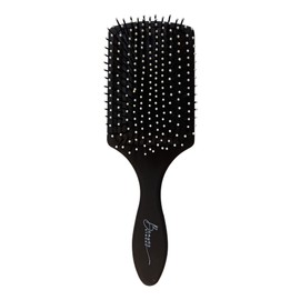 Essential Paddle Hair Brush by BeaverStrong, Rectangle Detangler Brush with Air Cushion for All Hair Types (Charcoal Black)
