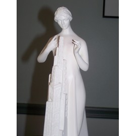StealStreet Frank Lloyd Wright Flower In the Crannied Wall White Figurine
