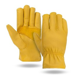Illinois Glove Company Winter Lined Premium Goatskin Leather Gloves Style 46 (1 Pair) (Large)