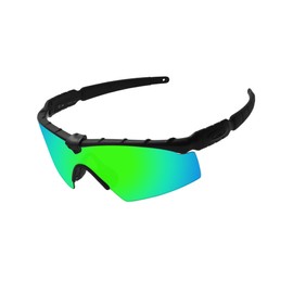 1.6MM Polarized Replacement Lenses for Oakley Si M Frame 2.0/3.0 Sunglasses, UV Protection, Dark Mirror Lens, Repair Parts&Kit (Jade Green)