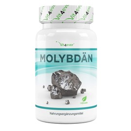Molybdenum, 150 mcg, 365 tablets for one year, pure sodium molybdate, laboratory tested, essential trace element, high dose, vegan