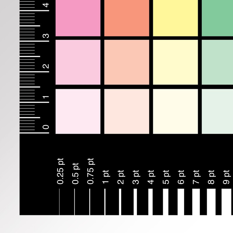 The CMYK Greyscale Card for Designers and Reprographics