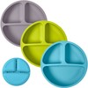 WeeSprout Silicone Plates for Babies & Toddlers (3 Pack) 100%