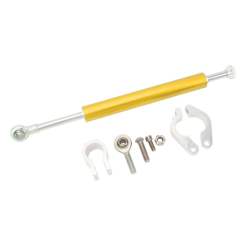 Motorcycle Steering Damper 330mm Universal Aluminum Steering Damper Stabilizer for