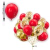Red Gold Balloons pack of 30 Gold Birthday Balloons 10