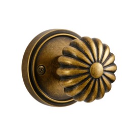 MRML Passage Door Knob Antique Brass Retro Door Knob, Interior Kitchen Pantry Door Handle Hall Closet Vintage DoorKnob, Aluminium Alloy Knob, 1 Pack