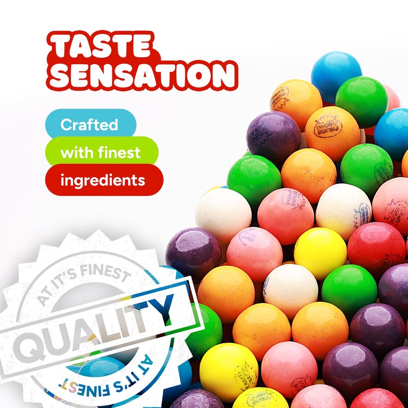 Mini Gumballs 0.5 inch 13mm - Gum Balls for Gumball