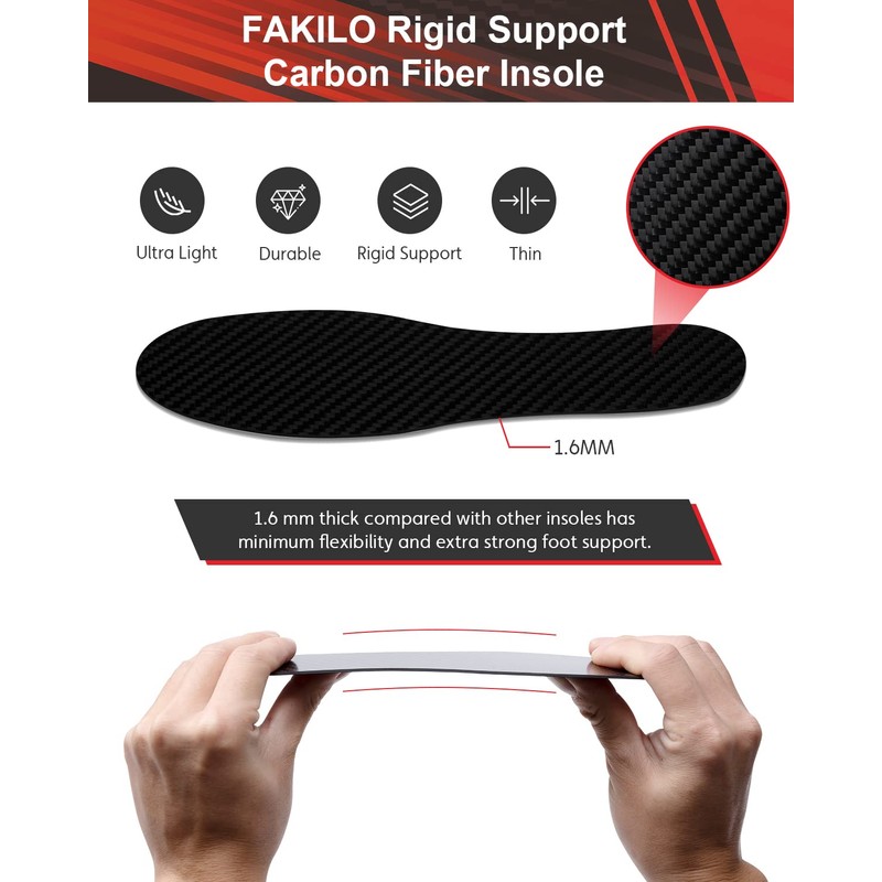 Carbon Fiber Insole Insert for Turf Toe, Hallux rigidus, mortons
