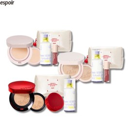 ESPOIR Be Natural/Be Glow Volume/ Be Velvet Cover Cushion with Gift Set 5items, Shade:Be Glow Volume -Ginger