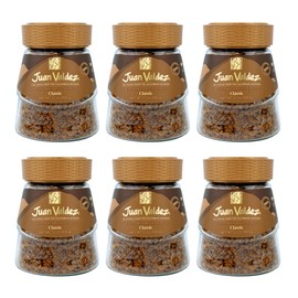 Juan Valdez Classic Freeze Dried Coffee 3.5 OZ - Premium Colombian Coffee (Pack of 6)