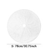 White Faux Fur Christmas Tree Skirt for Holiday Decorating –