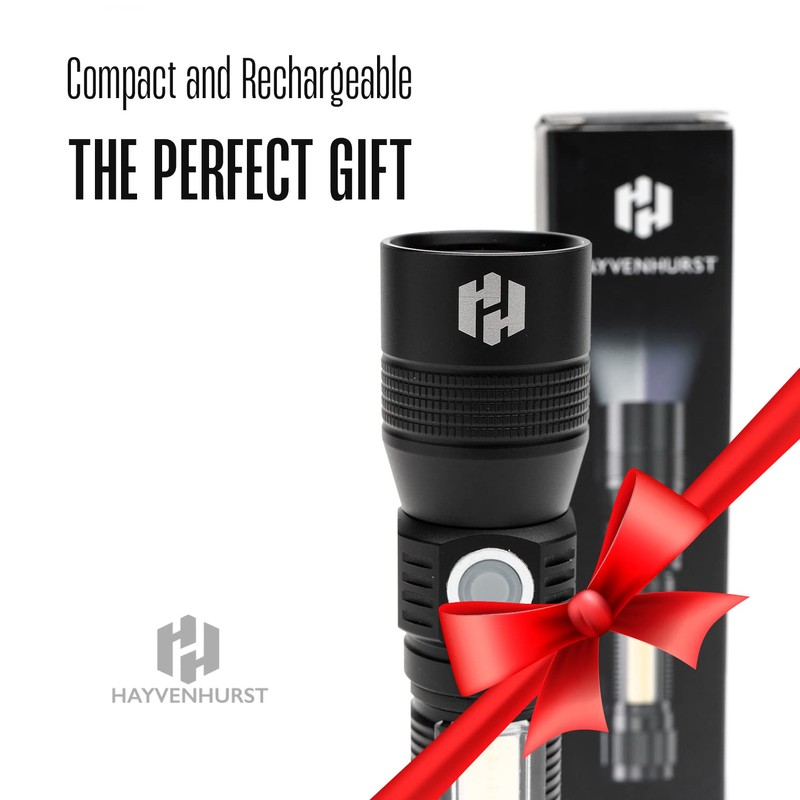 Hayvenhurst LED Flashlight - EDC Flashlight - Tactical Flashlight -
