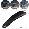 DUDUA 3 PCS Travel Shoe Horns Plastic Shoehorn for Men