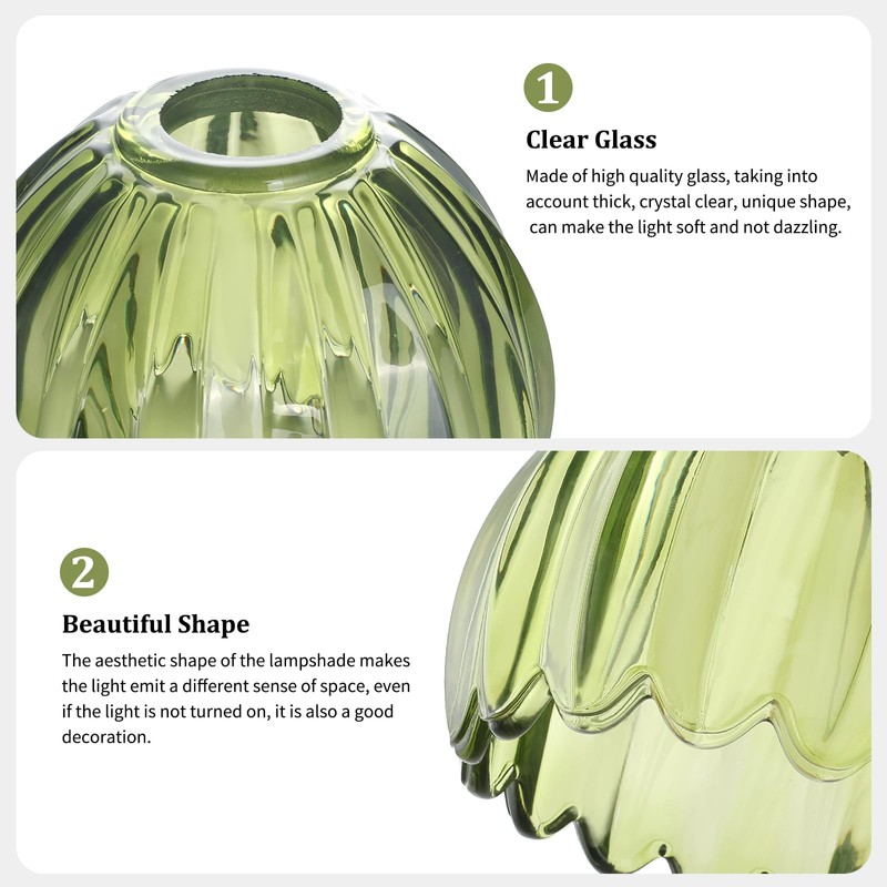 Shenmoyl Tulip Lamp Shades Replacement, 5" Dia. * 4.25" H