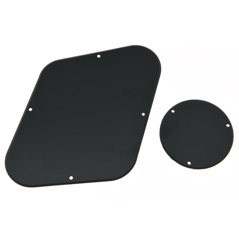 Kaish Rear Solid 1-Ply Black Control Plate Switch Plate Cavity