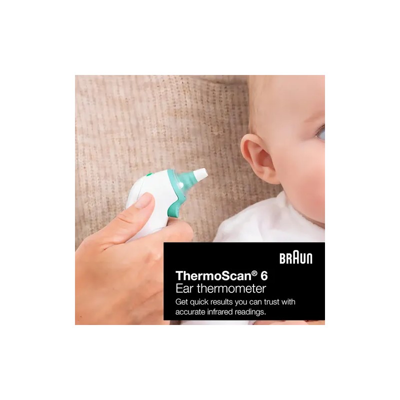 Braun Thermoscan 6, Irt - Termómetro Digital De Oído Para