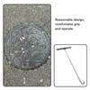 GANAZONO Stainless Steel Manhole Cover Hook T-Shaped Lifting Tool for