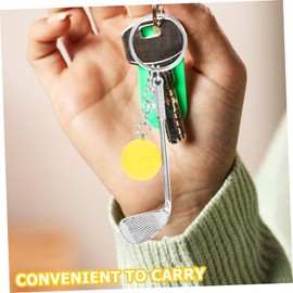BESPORTBLE 16pcs Golfing Keychain Lightweight Sports-themed Keychains Miniature Golf Pendants for Bags and Keys Golf for Any Occasion