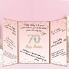 Crenics Rose Gold 70th Birthday Decorations, Creative 70th Birthday Guest