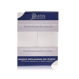 SATIN SMOOTH Non-Woven Cloth Waxing Strips- Small 1.5" X 4", 100 Count