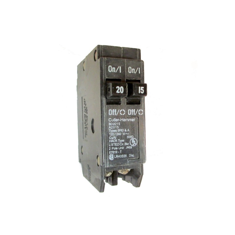 Eaton Cutler-Hammer BD2015 Type BR Duplex Twin 2 Pole 20A