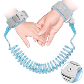 AUTOWT Pulsera de Seguridad para Niños, 2M Cinturón de Seguridad, Correa de Muñeca para Prevenir Perder a Los Bebés, Con Bloqueo de Seguridad y Visión Nocturna Reflexiva