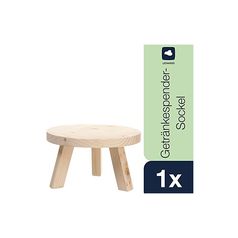 Leonardo Succo Beverage Dispenser Stand, Base, Stool, Wood, H 12
