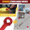 Bung Wrench 2 Packs, 3-in-1 Drum Wrench Upgraded, Aluminum Barrel