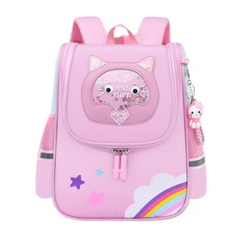 Children's Backpack, School Backpack Girls Teenager School Bags Boy Daypack Cute Cartoon Pattern Bag Children's Daypack for School Front Bag 3-6 Years, cat, Kids Backpack