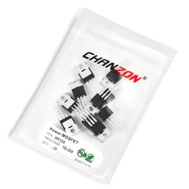 Chanzon IRF530 IRF530NPBF TO-220AB NMOS MOS N-Channel Power MOSFET Transistor (Pack of 10pcs)