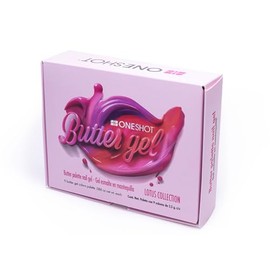 ONE SHOT - BUTTER GEL LOTUS COLLECTION, Polish de uñas sólido, Set de gel en crema para diseños de uñas 9 tonos distintos de 2.5 gr c/u.