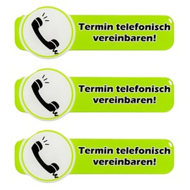 BIKE-label Sign 3D Sticker 158 x 53 mm Pack of 3 Appointment Only Telephone 900191VA