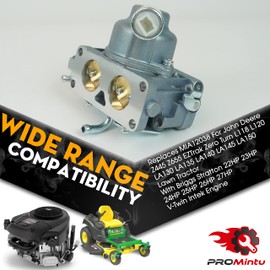Carburetor Carb Replaces MIA12038 For John Deere Z445 Z655 EZTrak Zero Turn L118 L120 LA130 LA135 LA140 LA145 LA150 Lawn Tractor With Briggs Stratton 22HP 23HP 24HP 25HP 26HP 27HP V-Twin Intek Engine