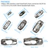 144Pcs 304 Stainless Steel Bead Ball Chain Connector Kit,Roman Vertical