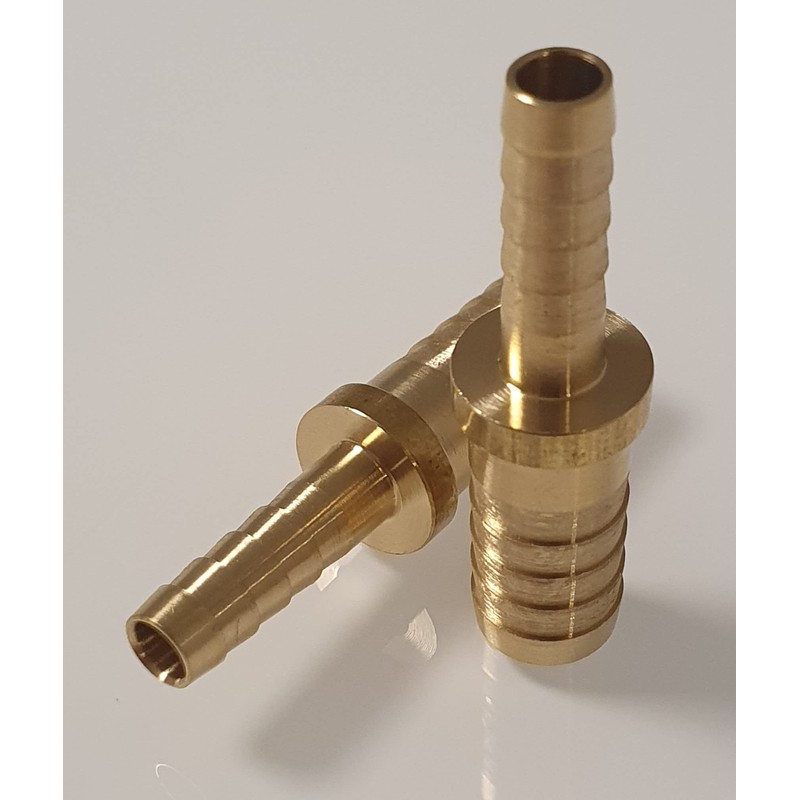 Set of 2 Brass Hose Connectors: Versatile Hose Connector and