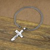 YL Men's Stainless Steel Jesus Christ Crucifix Cross Lord's Prayer