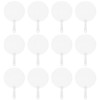DIYEAH 12pcs Blank Sublimation Fans Plastic Round Handheld Fans Pocket