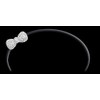 Wedding Prom Rhodium Crystal Pave Bow Headband