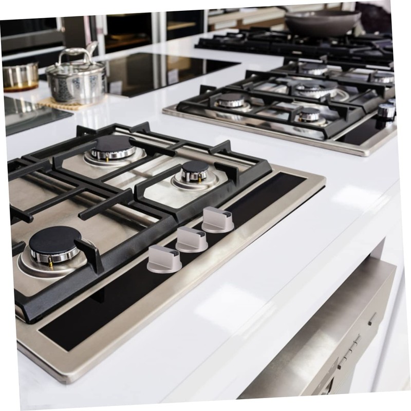 CORHAD 3pcs Replacement Gas Stove Knobs Metal Stove Control Knobs