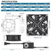 12V 92mmx38mm 90mm Moisture-Proof Small Computer Muffin Exhaust Vent Fan