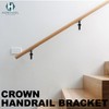 Commercial Handrail Bracket Wall Mounted Oil Rubbed Bronze Black, 3